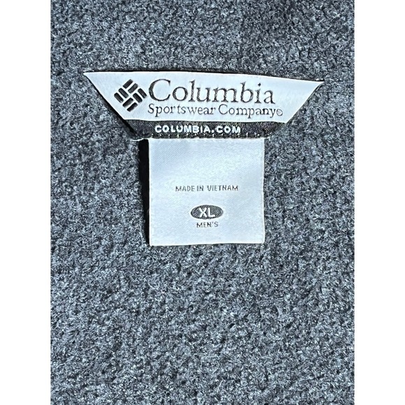 Men's Columbia full zip fleece jacket. Grey. Size XL - Picture 3 of 3